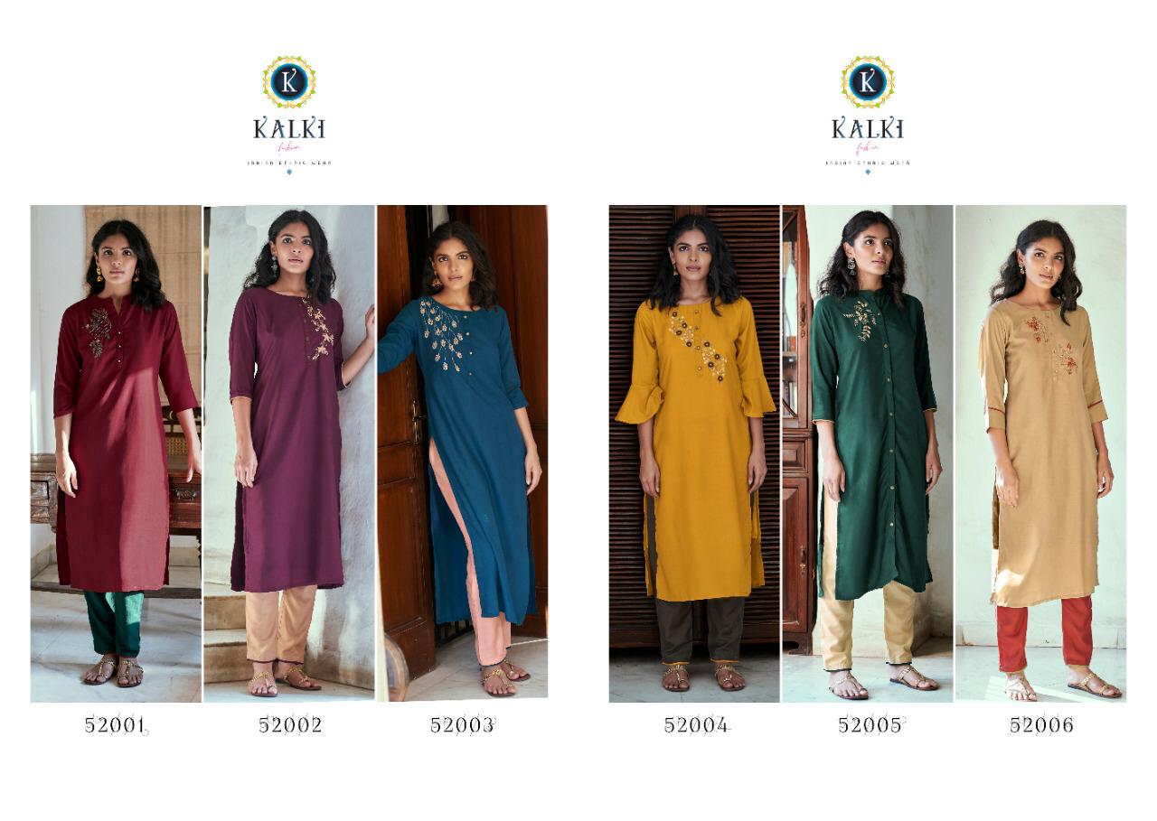 Kalki  Presents Sunehri Vol 3 Stylish Kurti With Bottom Collection