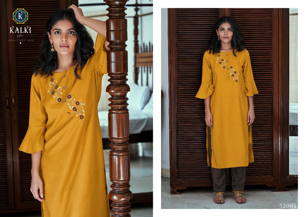 Kalki  Presents Sunehri Vol 3 Stylish Kurti With Bottom Collection
