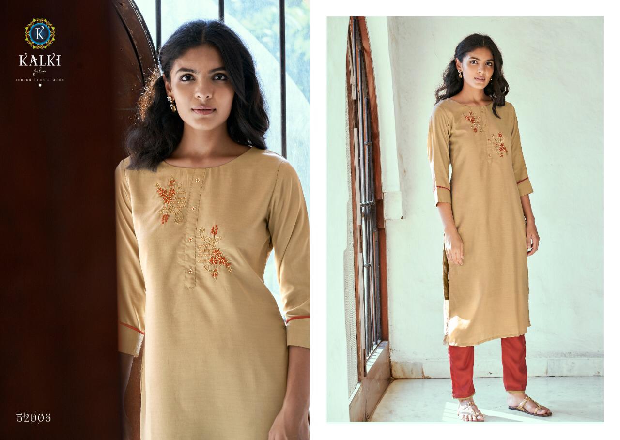 Kalki  Presents Sunehri Vol 3 Stylish Kurti With Bottom Collection