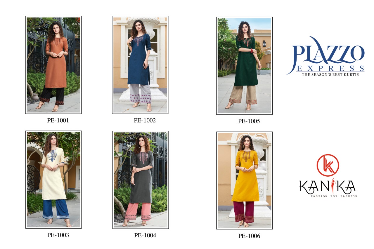 Kanika Presents Plazzo Express  Designer Kurti