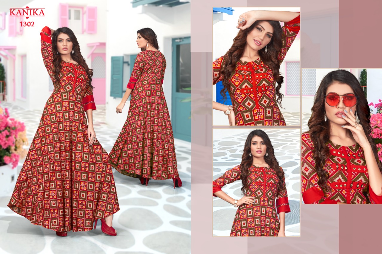 Kanika Presents Vintage  Long Gown Kurti Collection