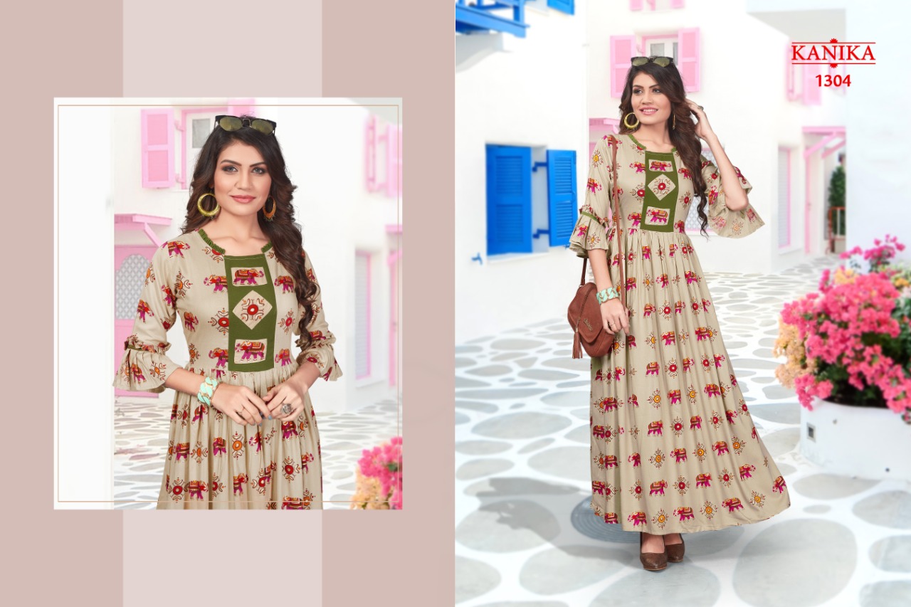 Kanika Presents Vintage  Long Gown Kurti Collection
