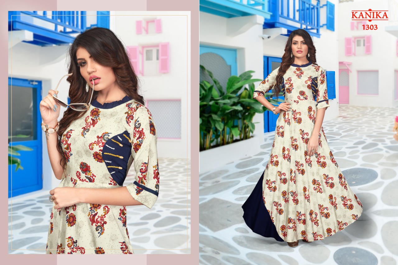 Kanika Presents Vintage  Long Gown Kurti Collection