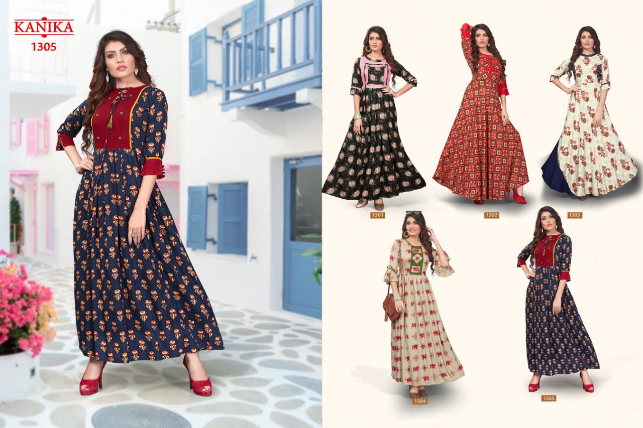 Kanika Presents Vintage  Long Gown Kurti Collection