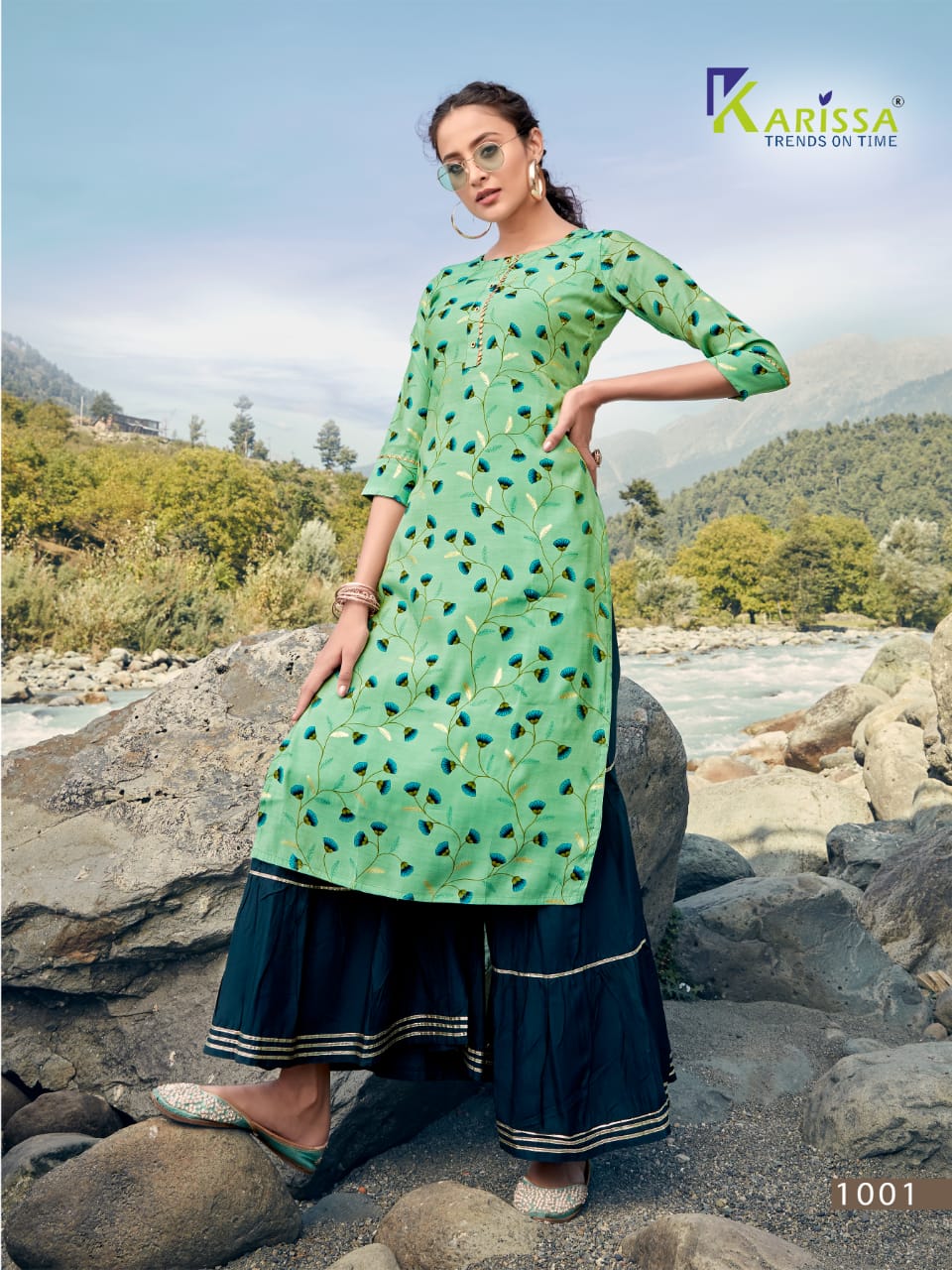 Karissa  Presents  Rangat Stylish Kurti With Bottom Collection