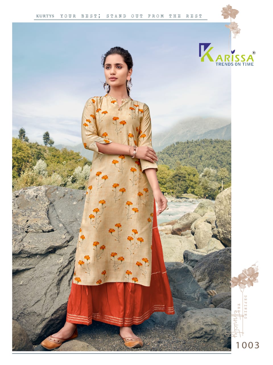 Karissa  Presents  Rangat Stylish Kurti With Bottom Collection