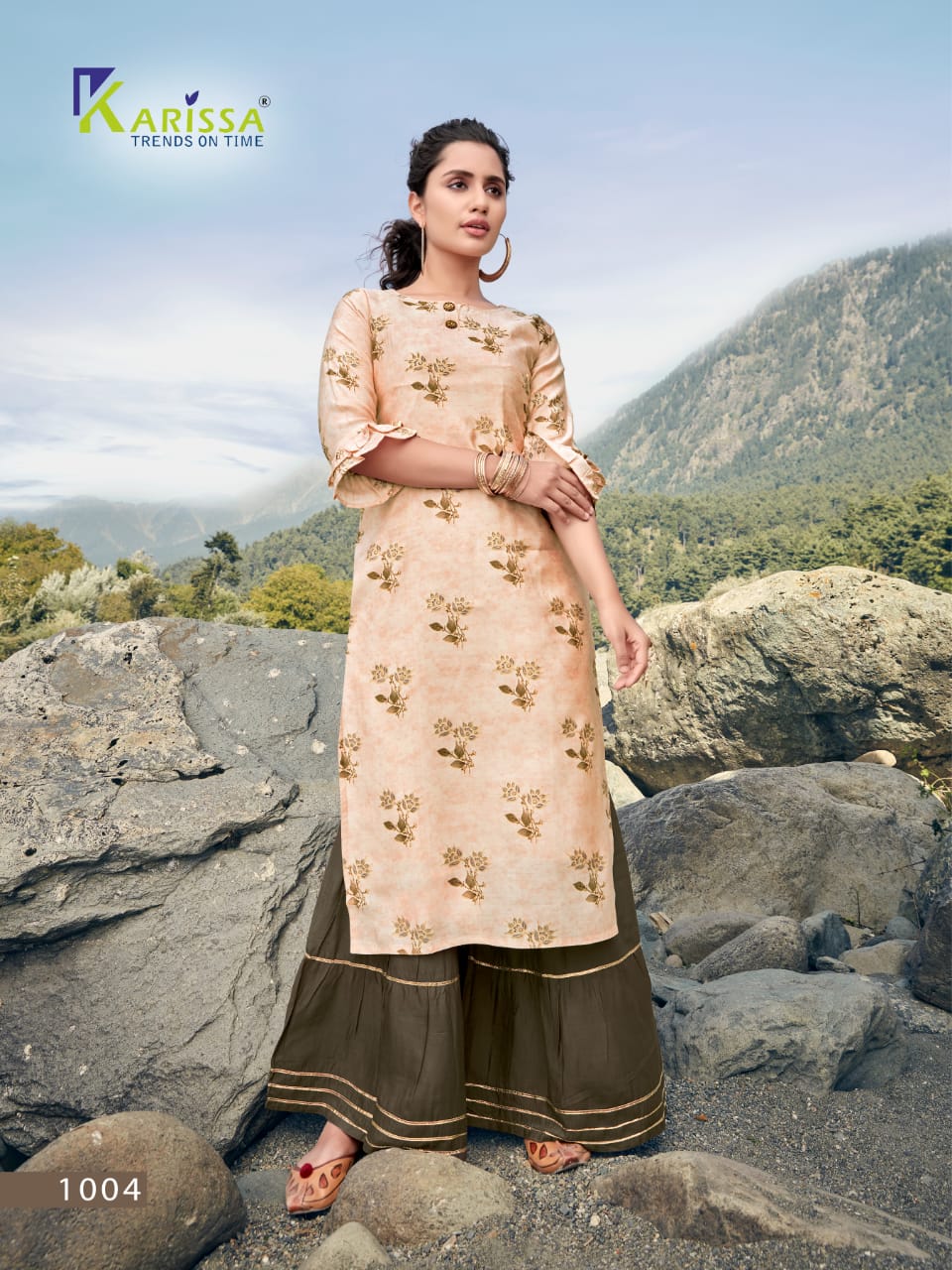 Karissa  Presents  Rangat Stylish Kurti With Bottom Collection