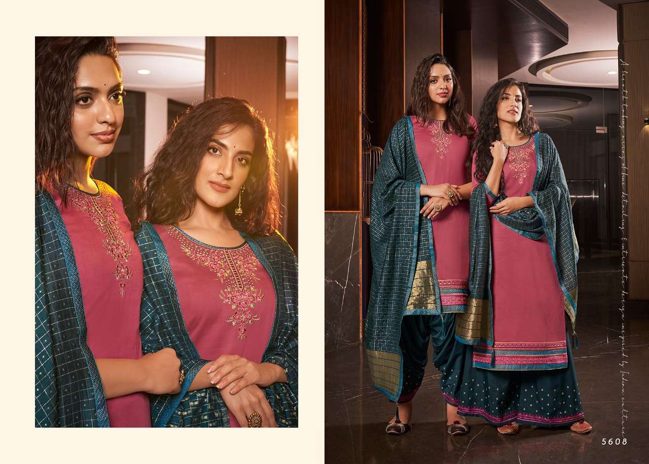Kessi  Presents Lashkara Designer Festive Wear Dress Material