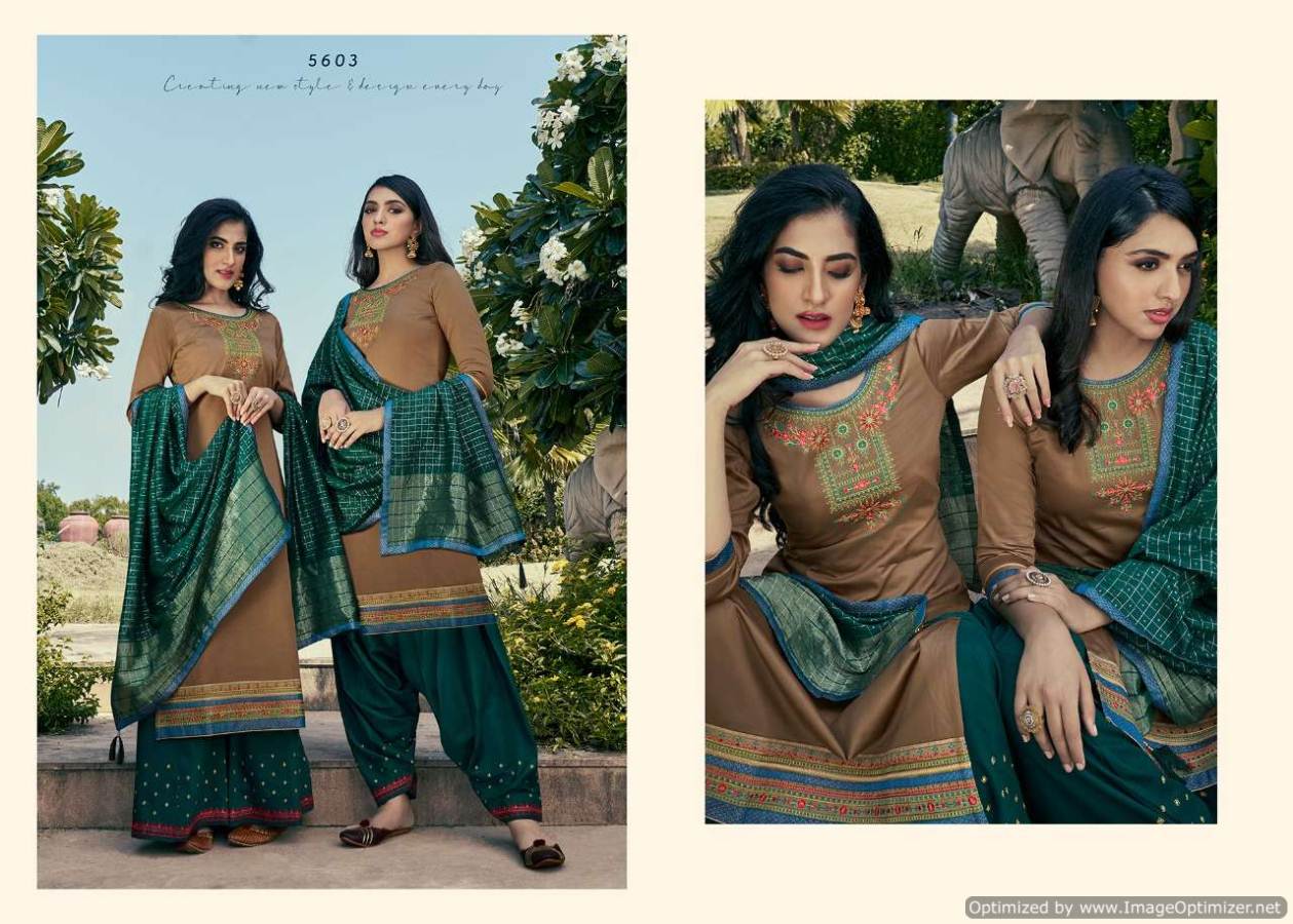 Kessi  Presents Lashkara Designer Festive Wear Dress Material