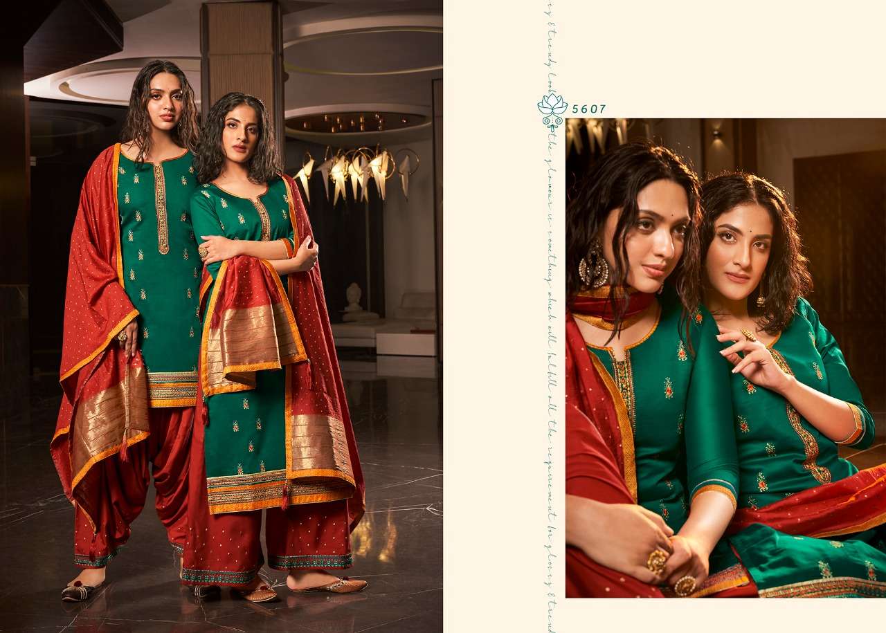 Kessi  Presents Lashkara Designer Festive Wear Dress Material