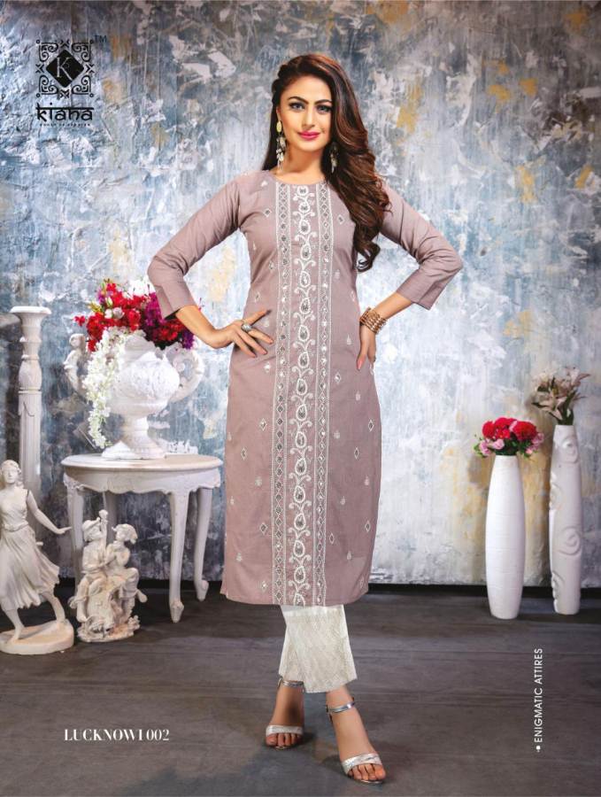 Kiana Presents  Lucknowi  Kurti With Bottom