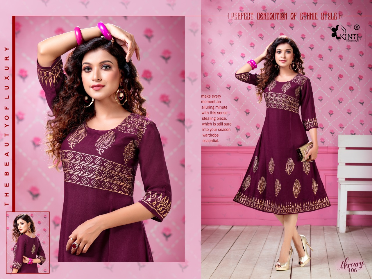 Kinti Presents Mercury Printed Kurti Collection