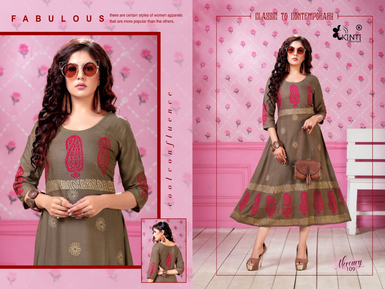Kinti Presents Mercury Printed Kurti Collection