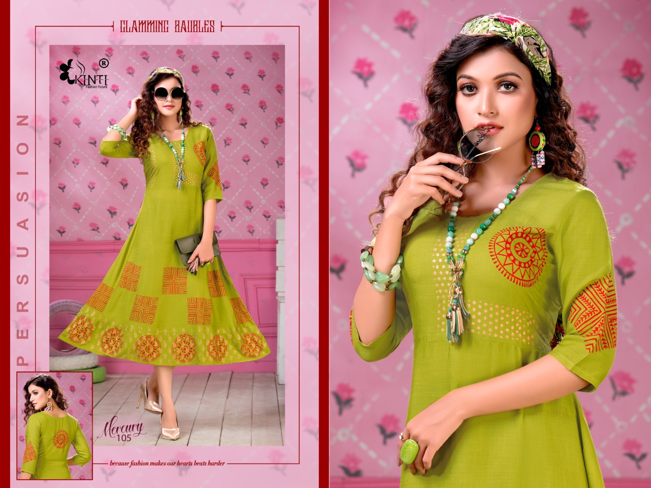 Kinti Presents Mercury Printed Kurti Collection