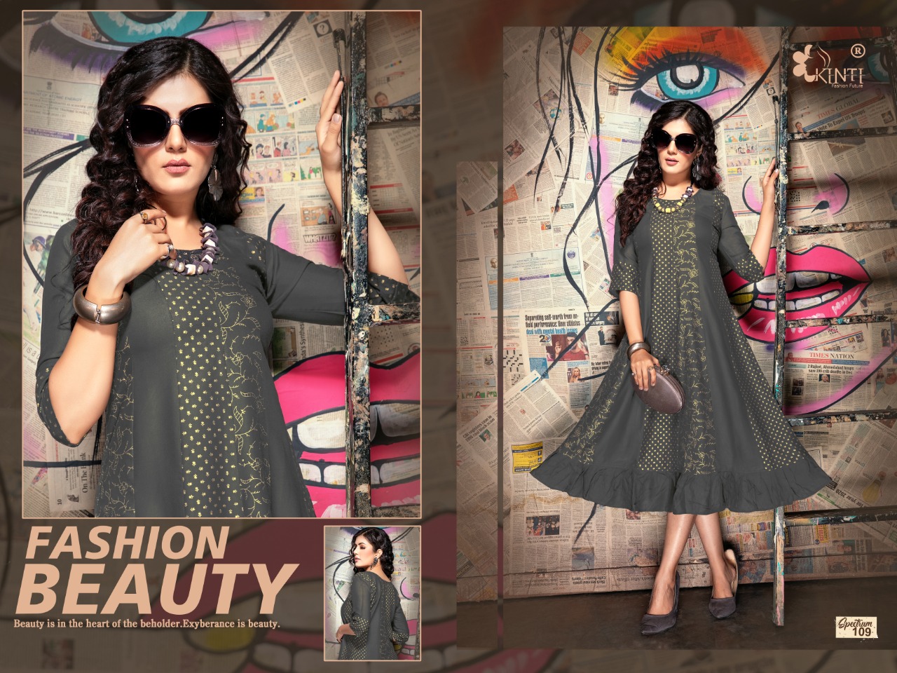 Kinti Presents Spectrum  Designer Kurti