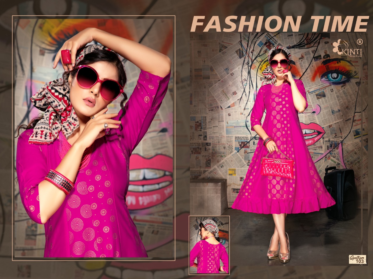 Kinti Presents Spectrum  Designer Kurti