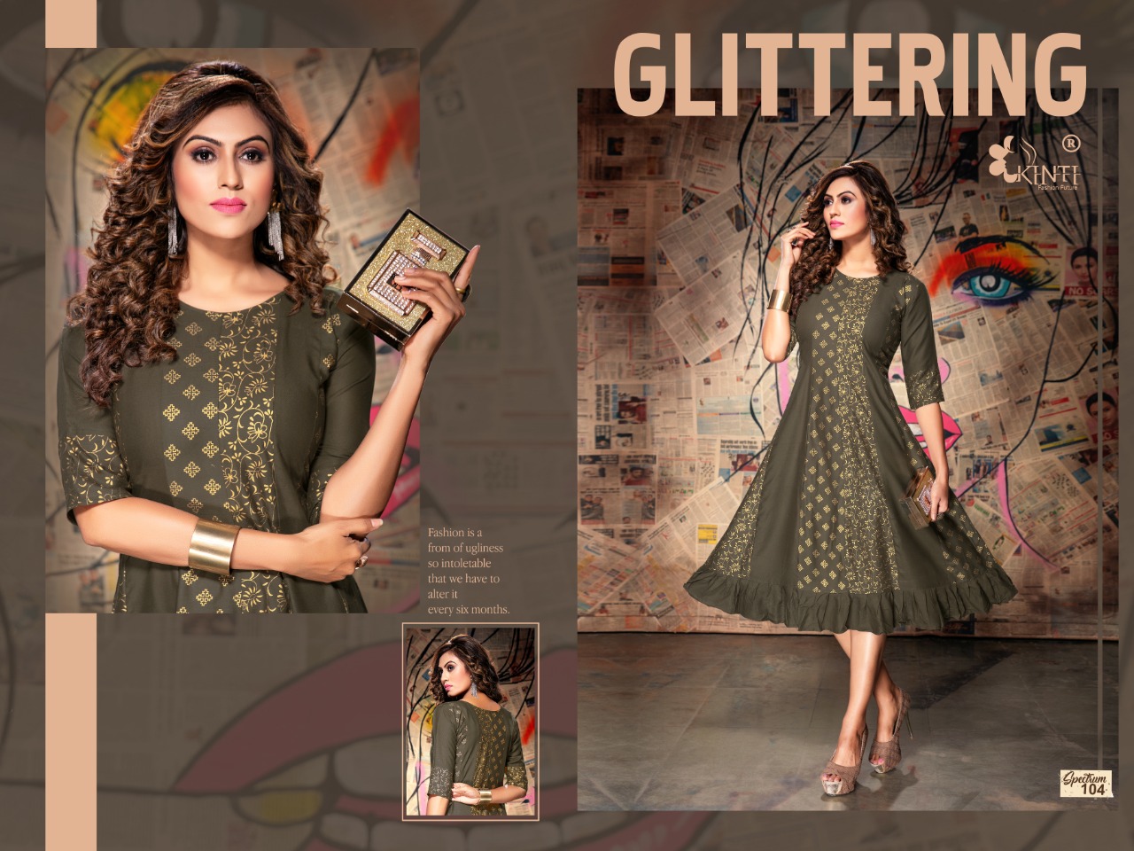 Kinti Presents Spectrum  Designer Kurti