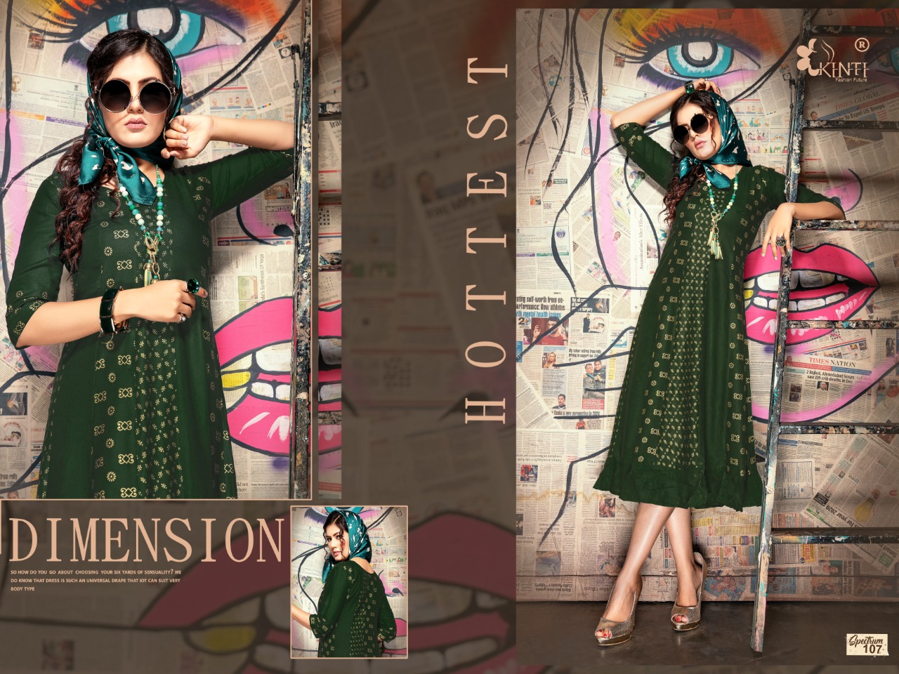 Kinti Presents Spectrum  Designer Kurti