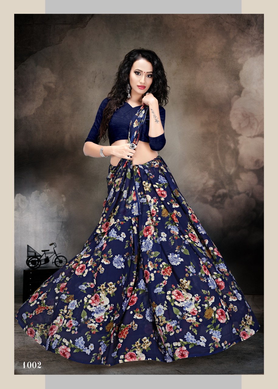 Kodas  Presents  Future Fashion Vol 5  Printed Saree Collection