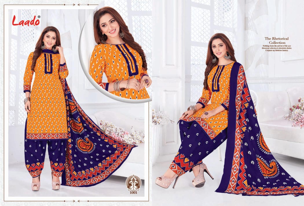 Laado Presents  Ikat Special Vol  1  Printed Dress Material