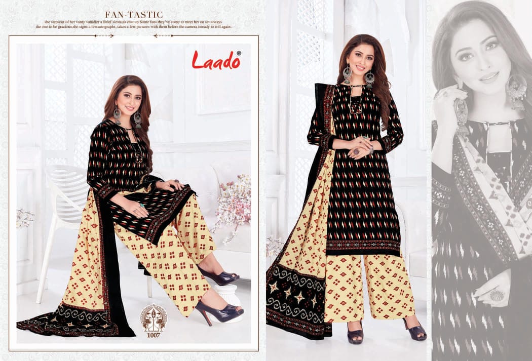Laado Presents  Ikat Special Vol  1  Printed Dress Material