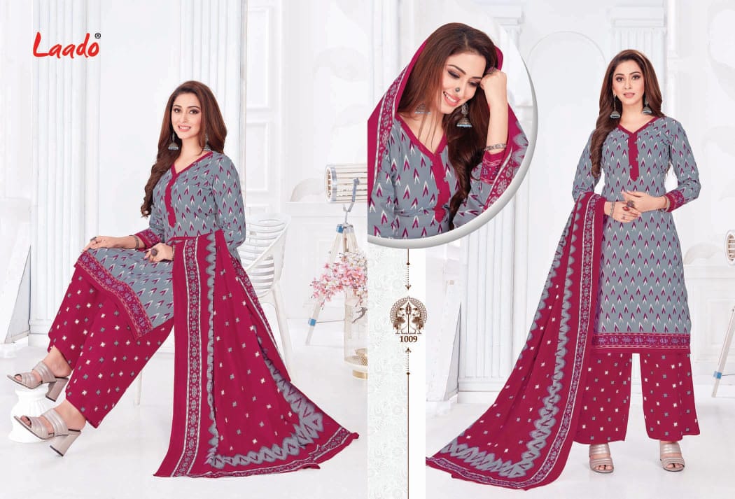Laado Presents  Ikat Special Vol  1  Printed Dress Material