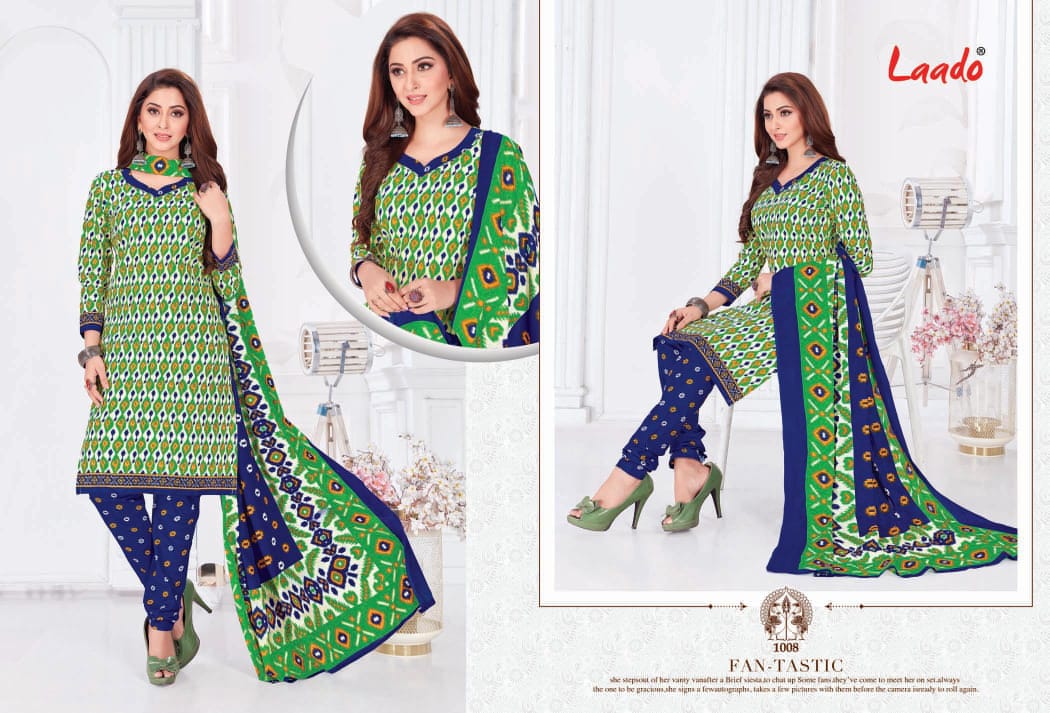 Laado Presents  Ikat Special Vol  1  Printed Dress Material