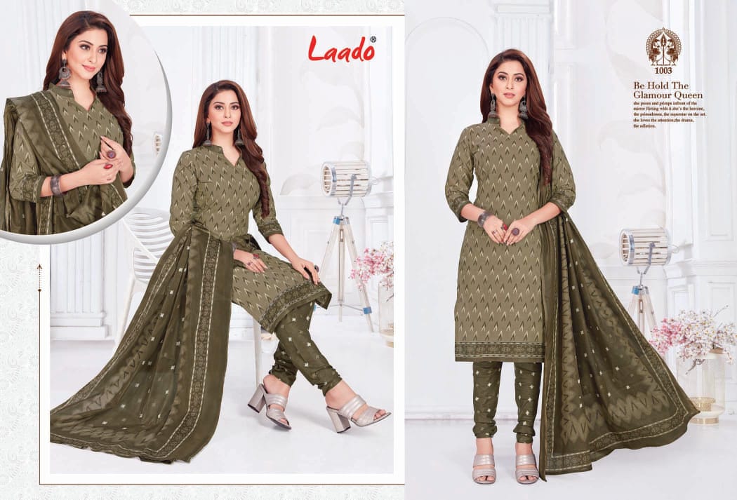 Laado Presents  Ikat Special Vol  1  Printed Dress Material