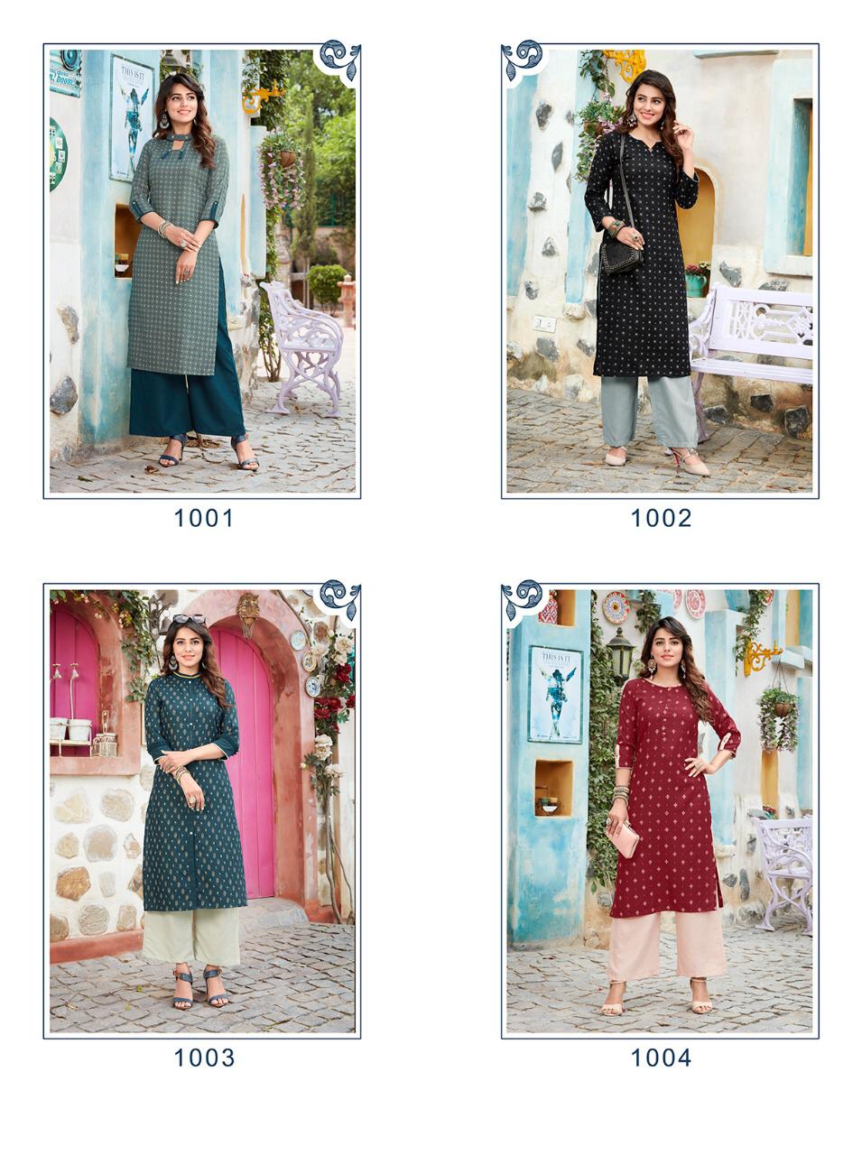 Ladies Flavour presents BIba Casual Wear Stylish Kurti With Bottom 6