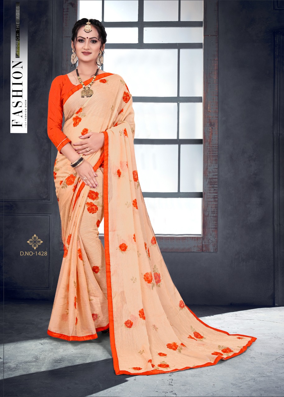 Leela Weight Less Casual Wear Sarees Catalogue