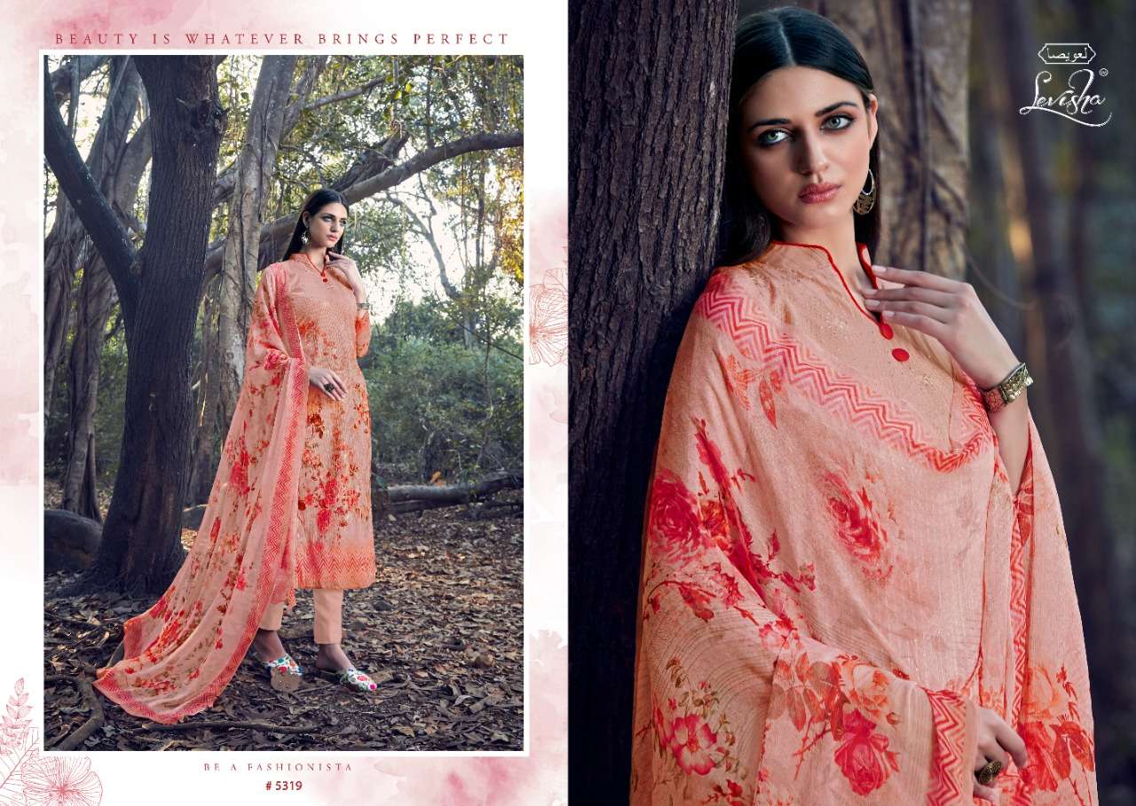 Levisha Presents Qiyara Printed  Dress Material