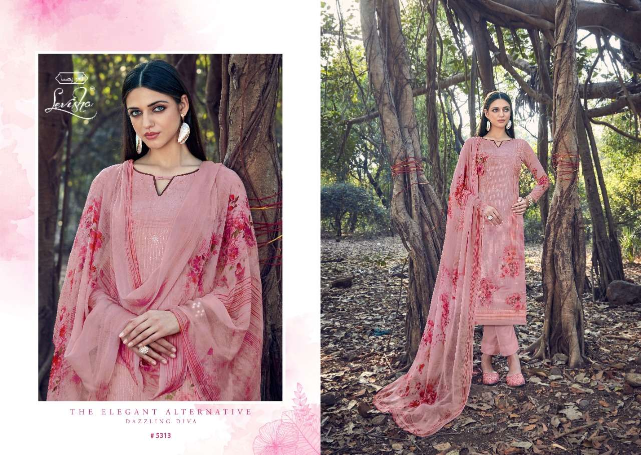 Levisha Presents Qiyara Printed  Dress Material