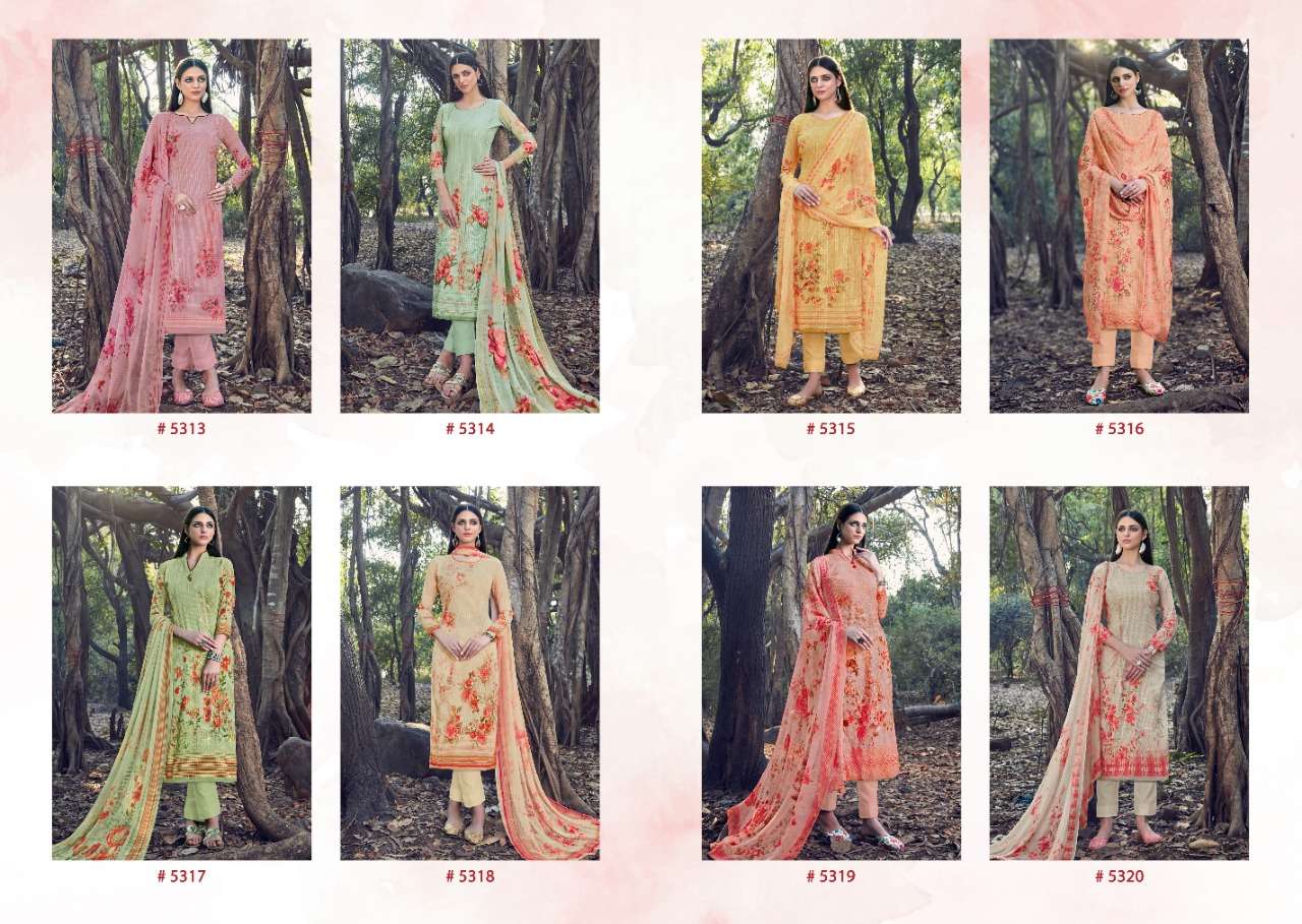Levisha Presents Qiyara Printed  Dress Material