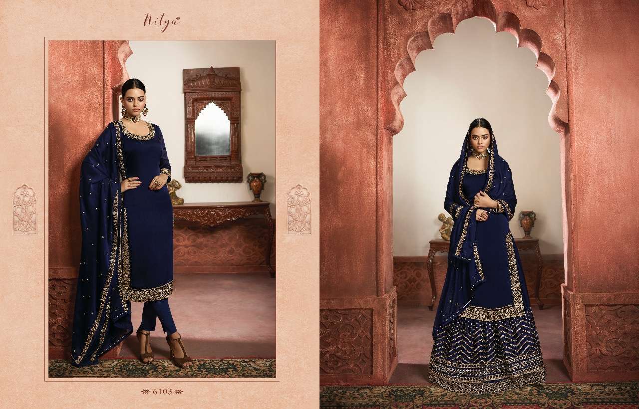 Lt Nitya 161  Festive Wear Designer Salwar Suits Collection