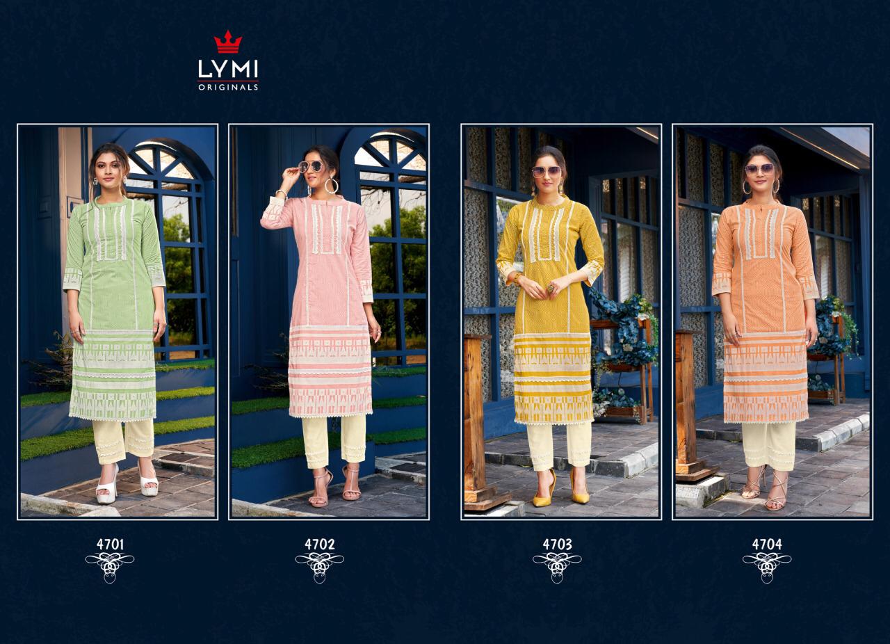 Lymi Presents Look Well  Kurti With Pant
