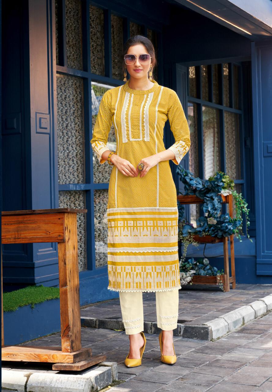Lymi Presents Look Well  Kurti With Pant