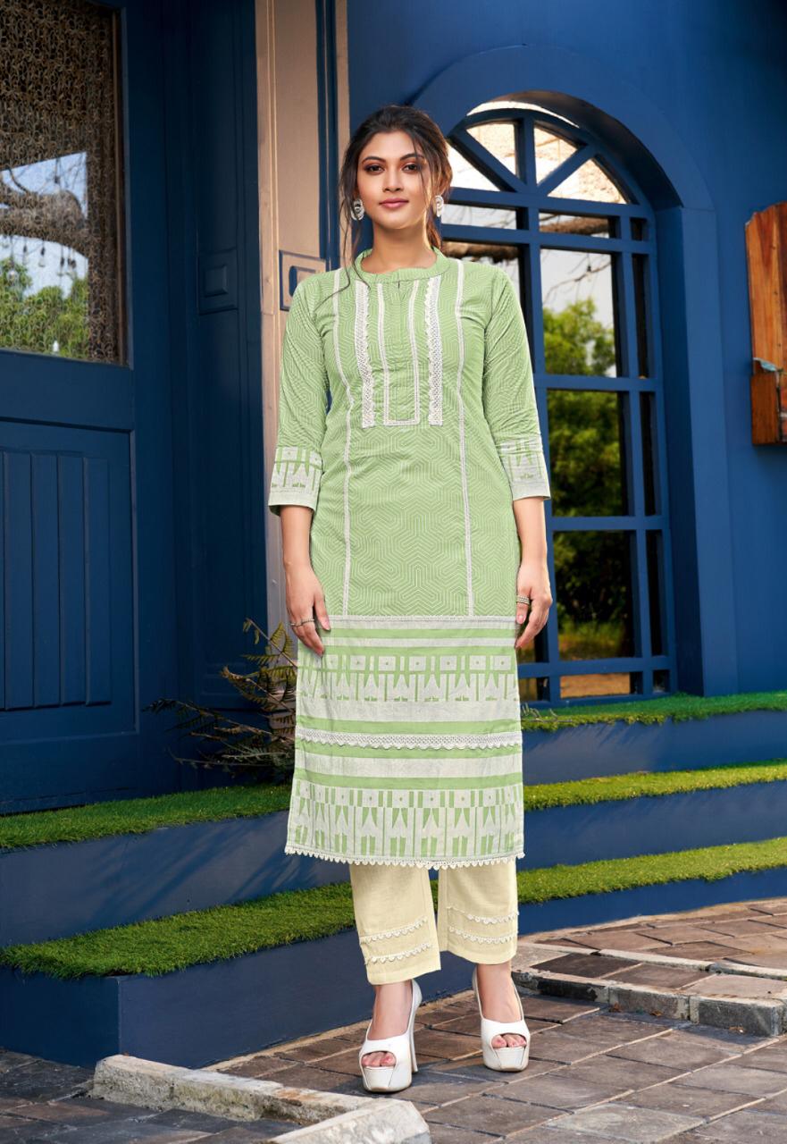 Lymi Presents Look Well  Kurti With Pant