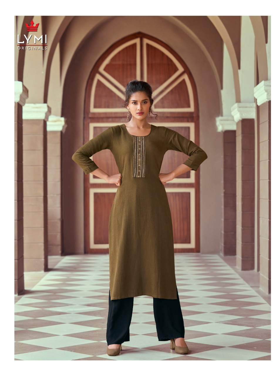 Lymi Presents Runway Casual Ware Kurtis With Bottom