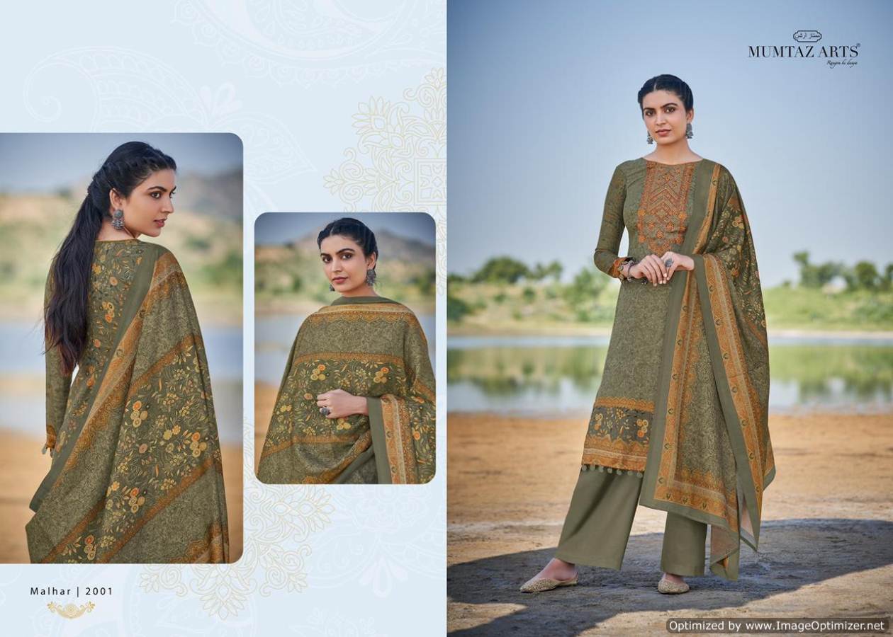 Mumtaz Arts Presents  Malhar  Designer Dress Material