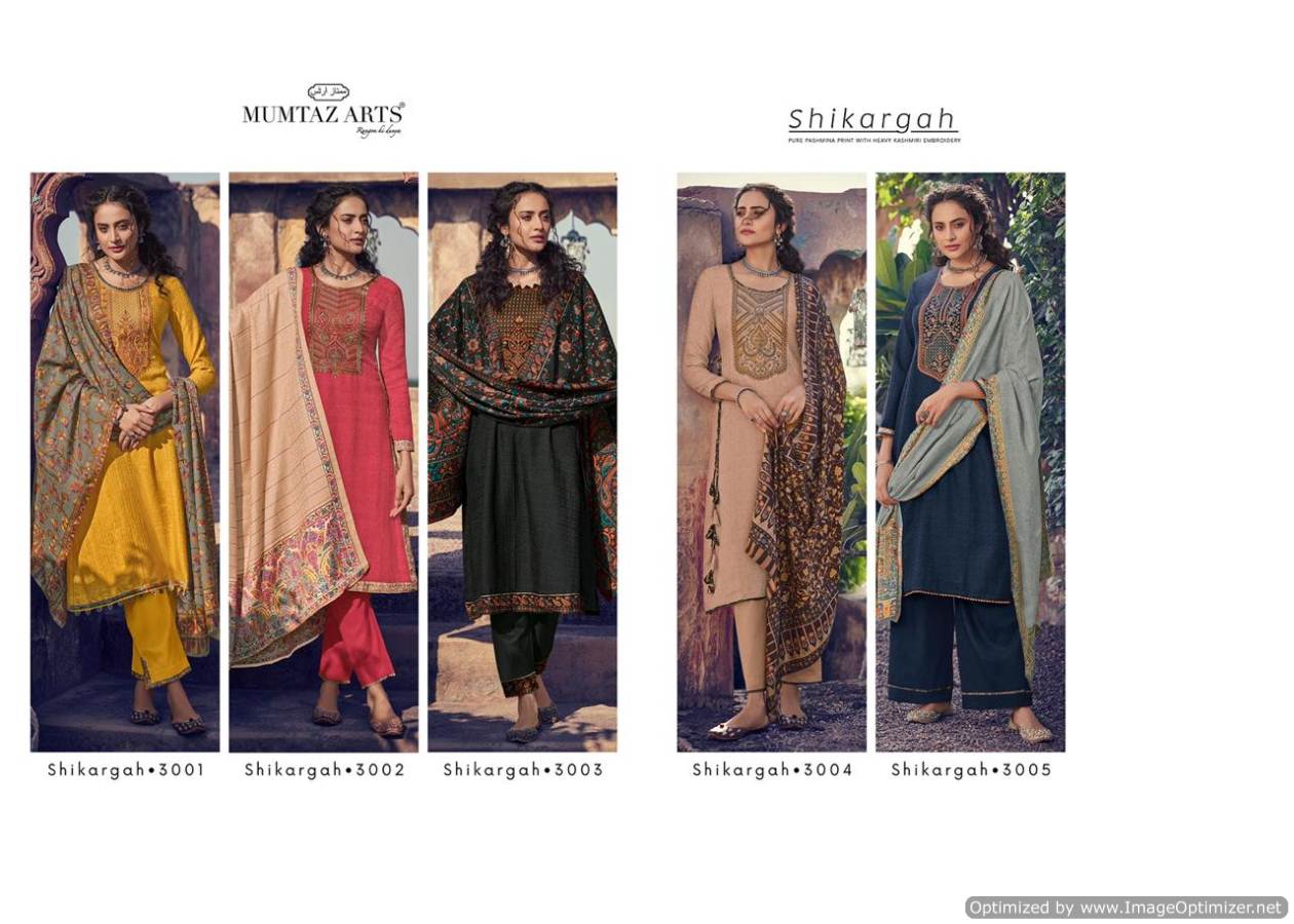 Mumtaz Arts Presents  Shikargah  Designer Dress Material
