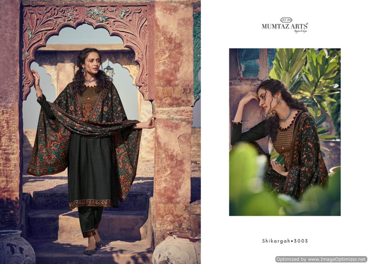 Mumtaz Arts Presents  Shikargah  Designer Dress Material