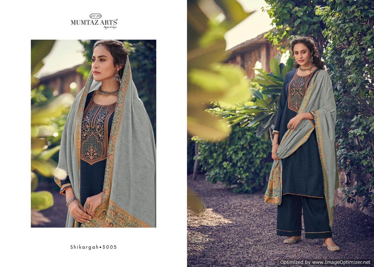 Mumtaz Arts Presents  Shikargah  Designer Dress Material