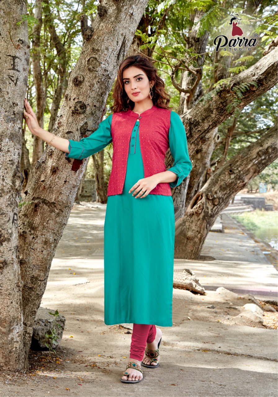 Parra  Studio Presents Paytm Fancy Kurti With Koti  Collection