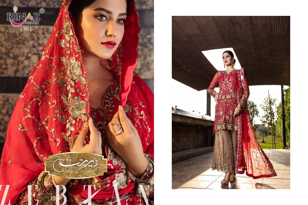 Rinaz  Presents Zebtan Vol 4  Pakistani Suits