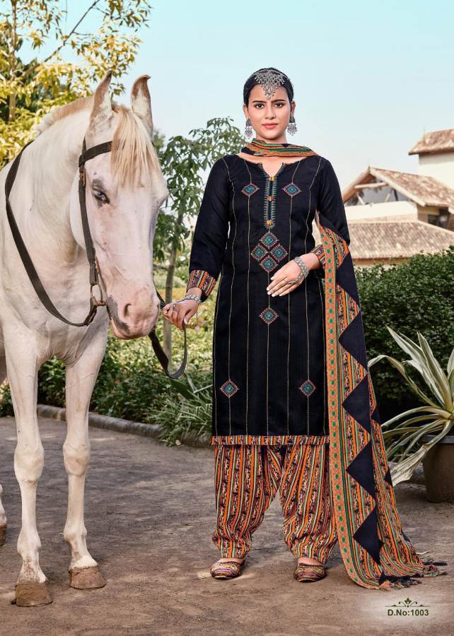 Roli Moli Presents Pakija Pure Pashmina Jacquard Dress Material