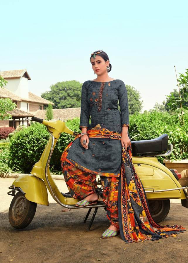 Roli Moli Presents Pakija Pure Pashmina Jacquard Dress Material