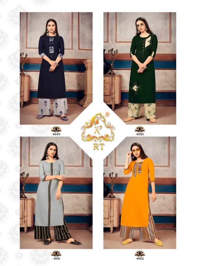 Rt Presents  Plazzo Queen Vol  9 Stylish Kurti With Bottom
