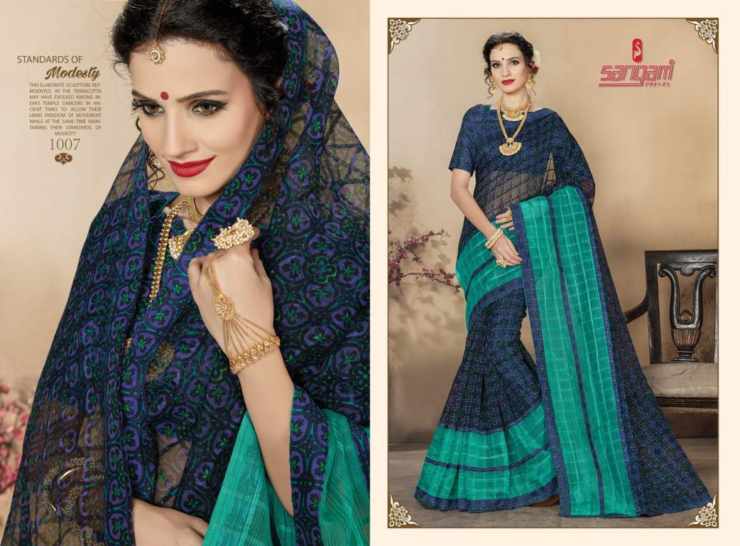 Sangam Presents  Madhuri Kota Printed Sarees Collection