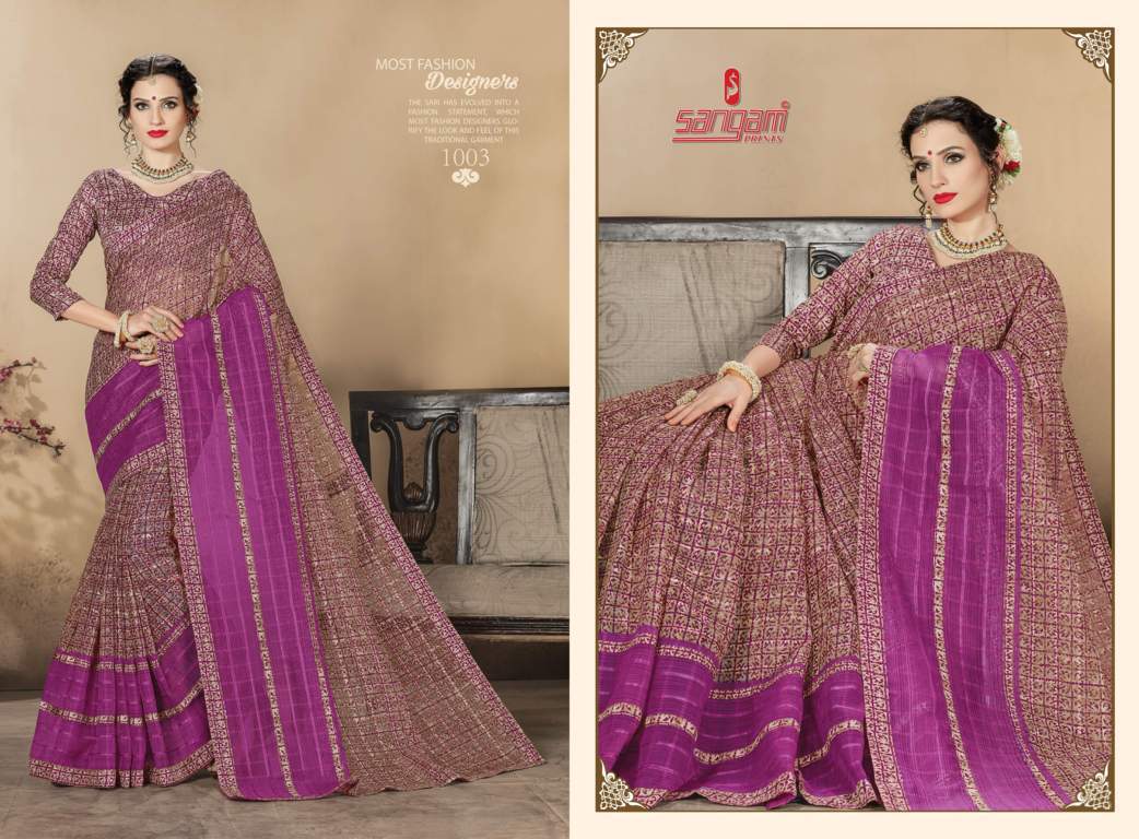Sangam Presents  Madhuri Kota Printed Sarees Collection