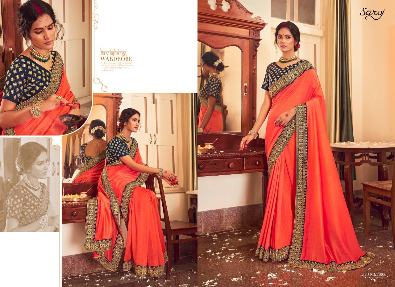 Saroj Presents Afreen Designer Saree Collection